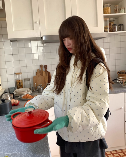 Dot Pattern Down Jacket BU0096