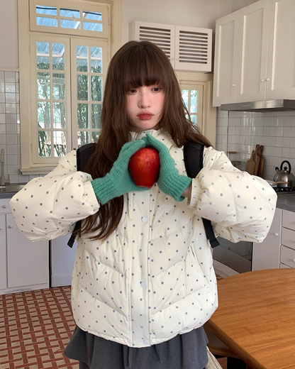 Dot Pattern Down Jacket BU0096