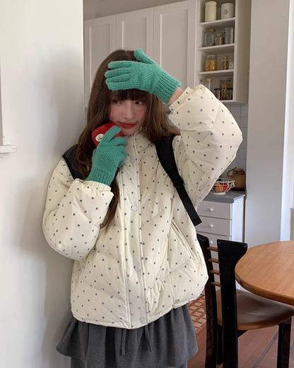 Dot Pattern Down Jacket BU0096