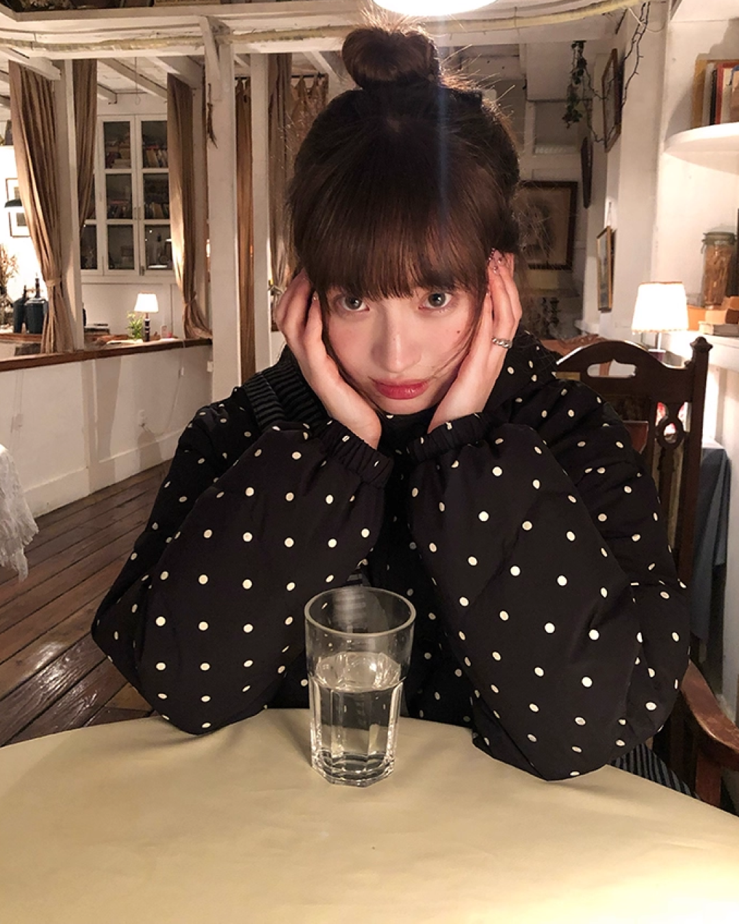 Dot Pattern Down Jacket BU0096