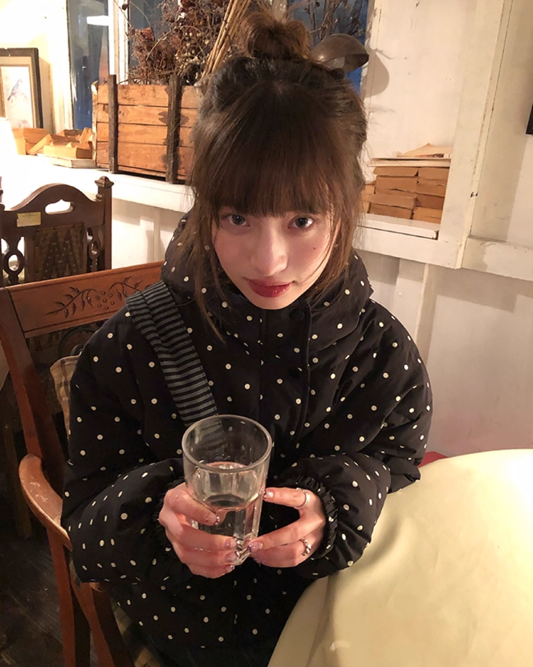 Dot Pattern Down Jacket BU0096