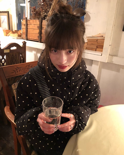 Dot Pattern Down Jacket BU0096