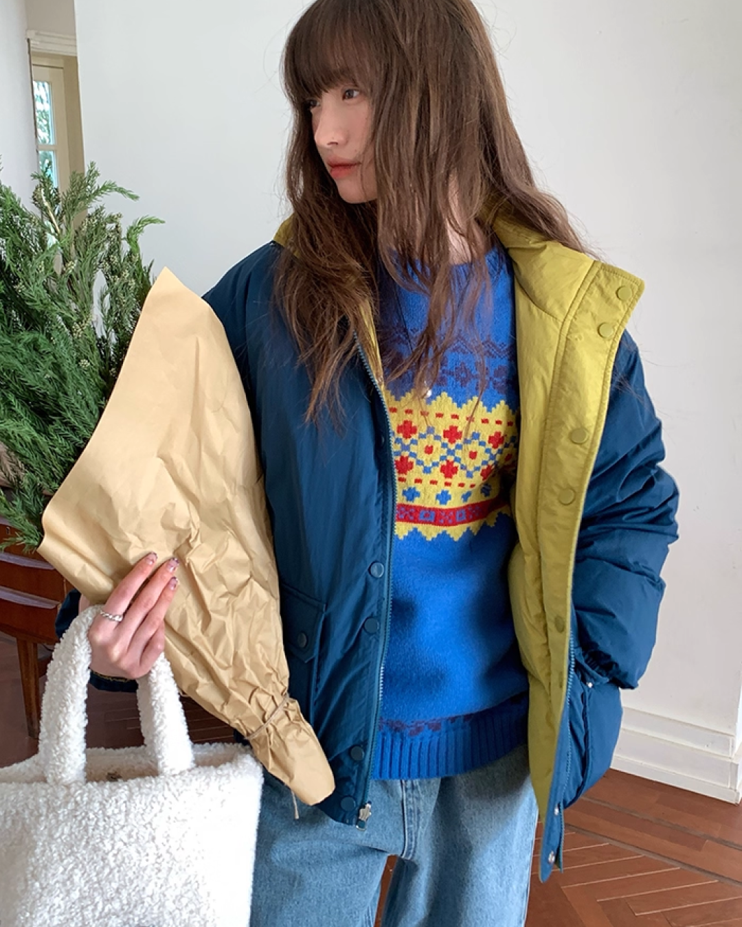 Reversible Color Down Jacket BU0097