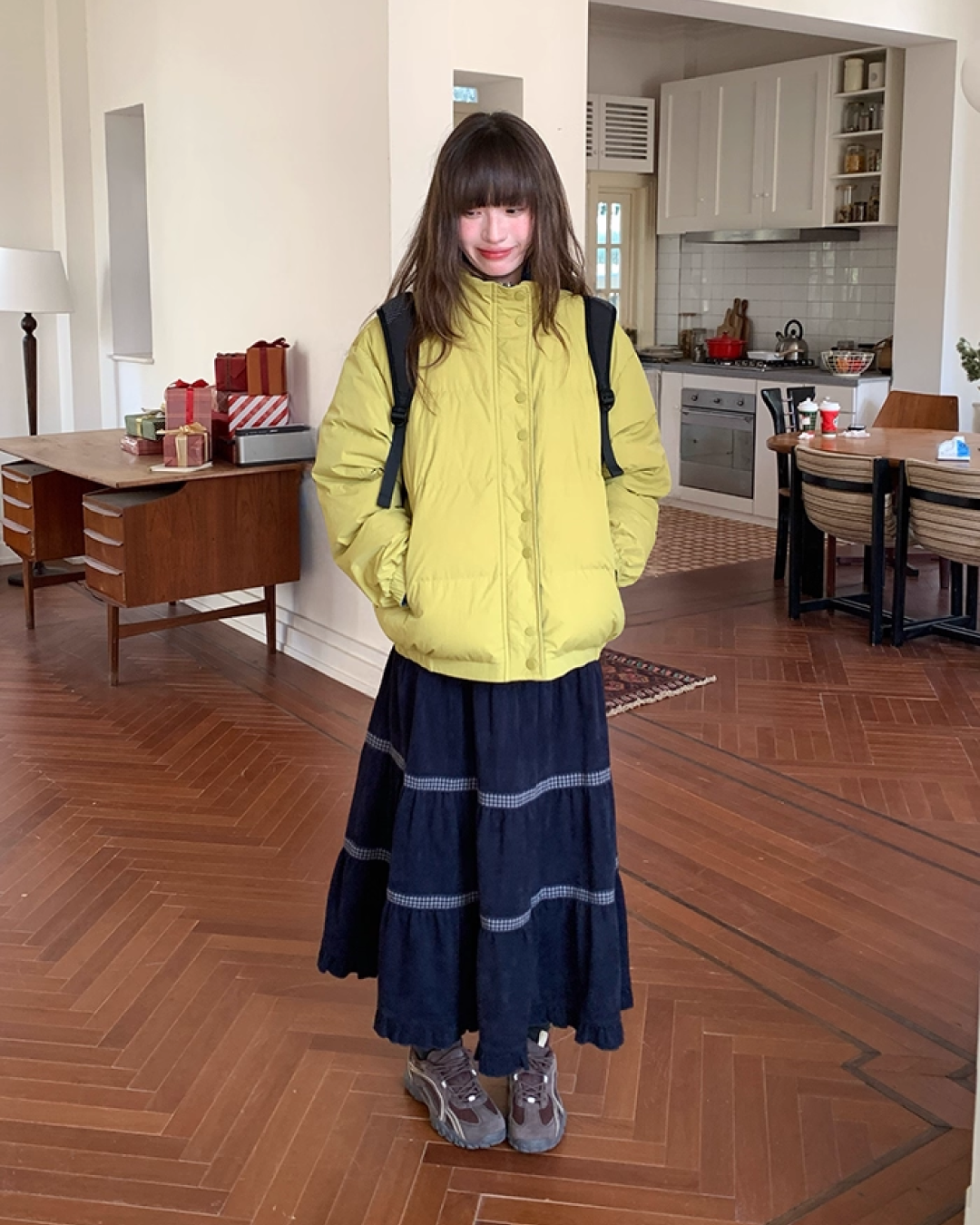 Reversible Color Down Jacket BU0097