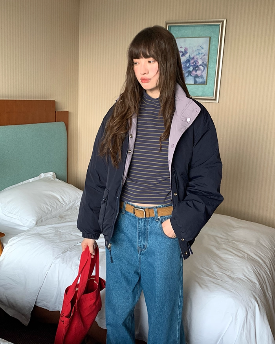 Reversible Color Down Jacket BU0097