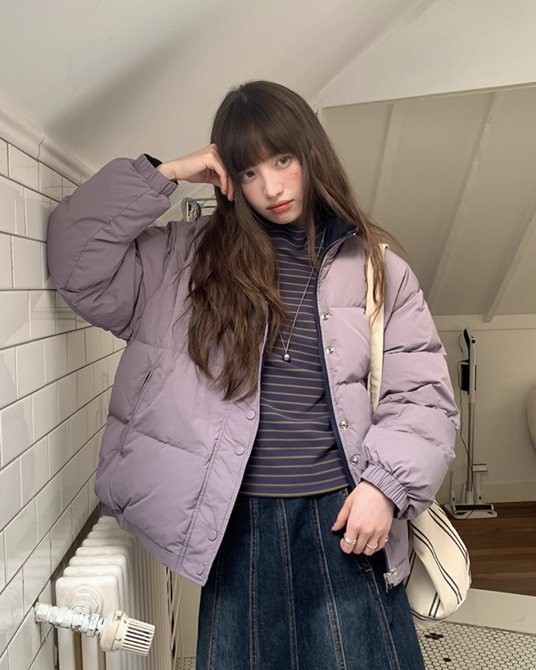 Reversible Color Down Jacket BU0097
