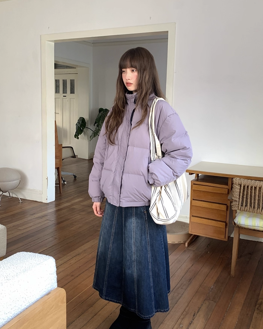 Reversible Color Down Jacket BU0097