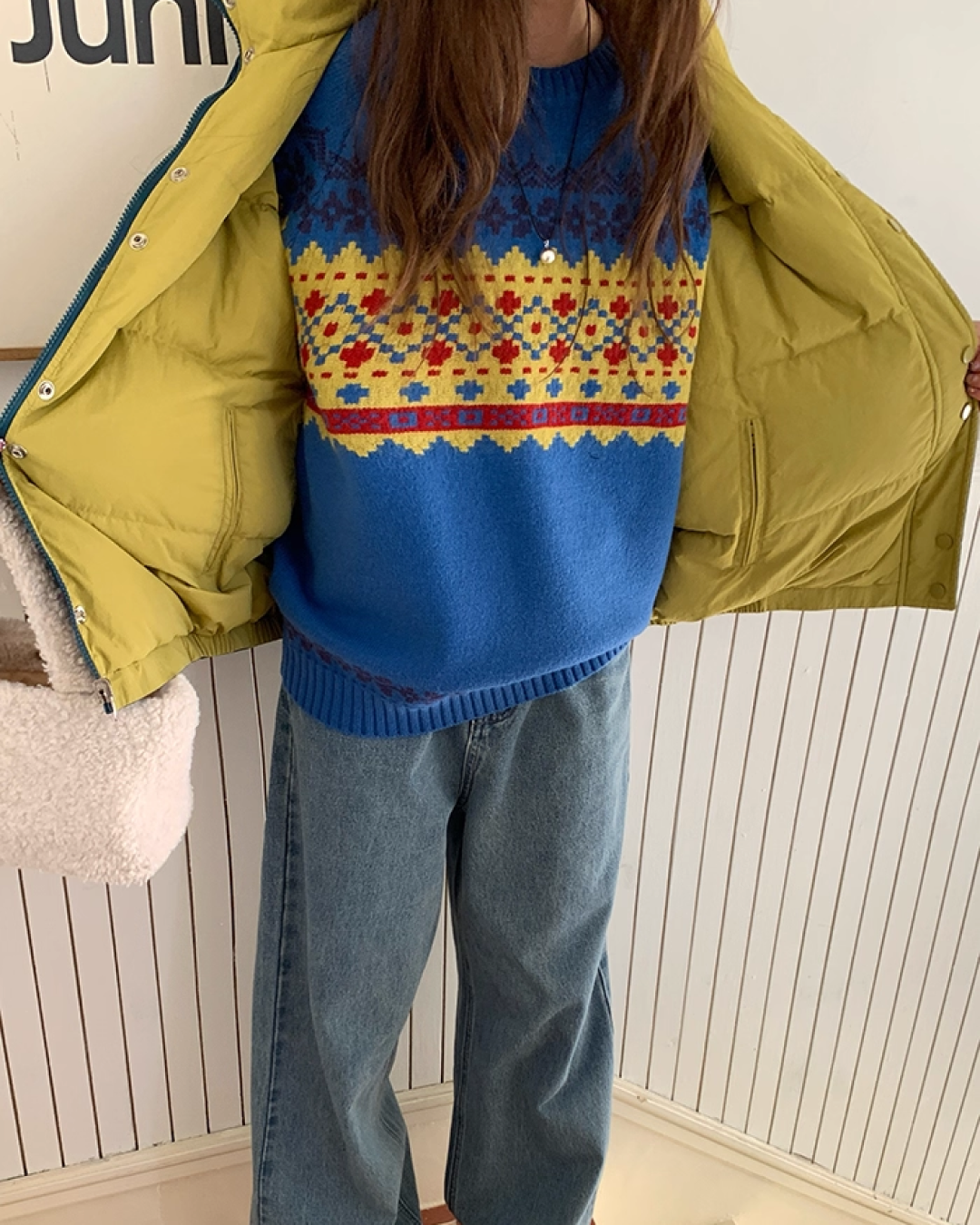 Reversible Color Down Jacket BU0097