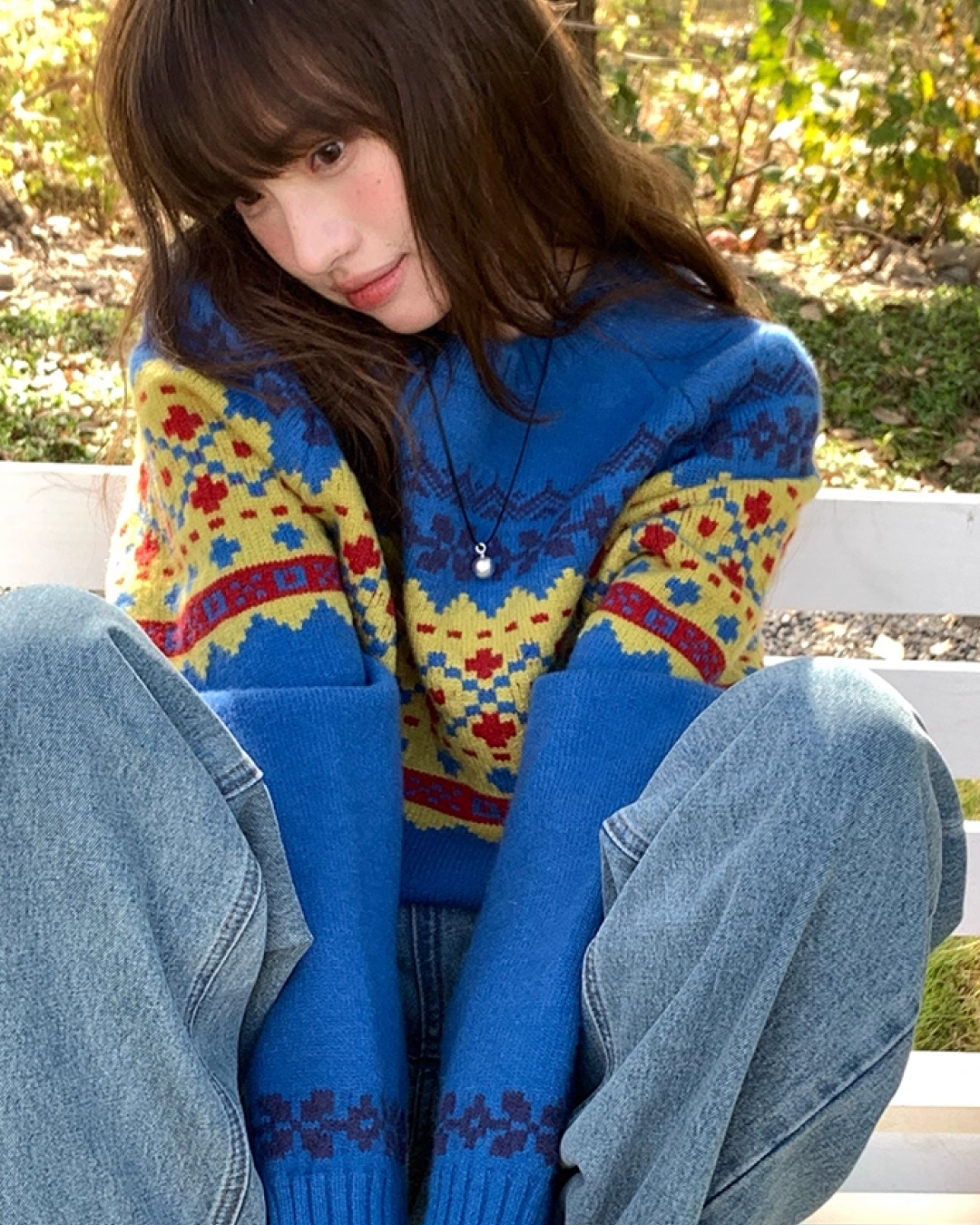 Wash Wide Denim Pants BU0103