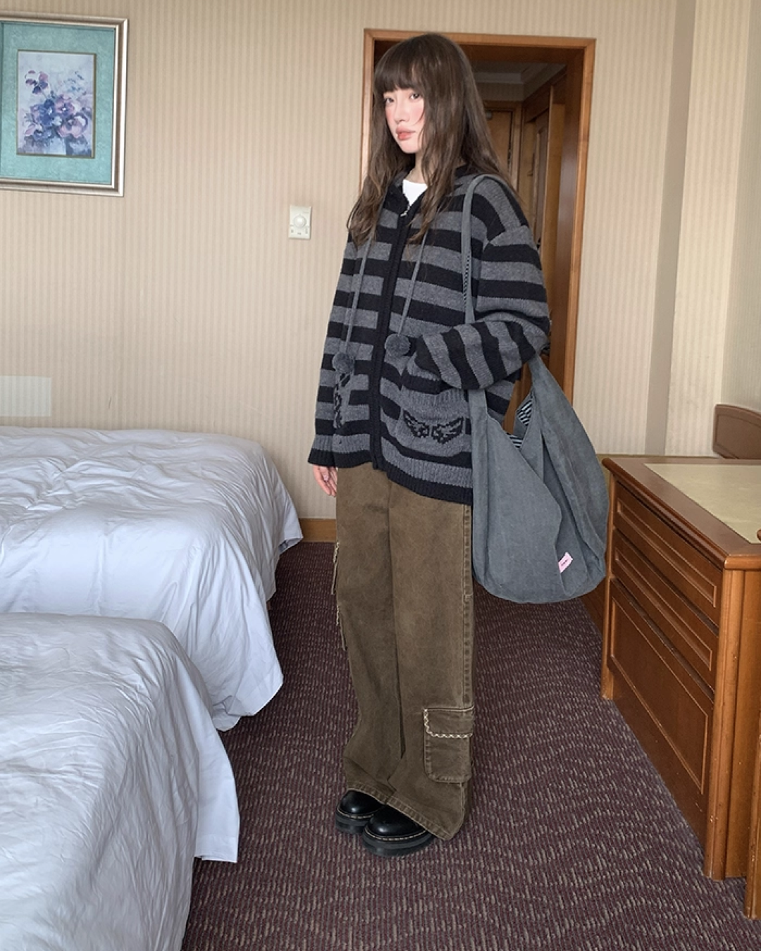 Wide Multi Pocket Pants BU0104