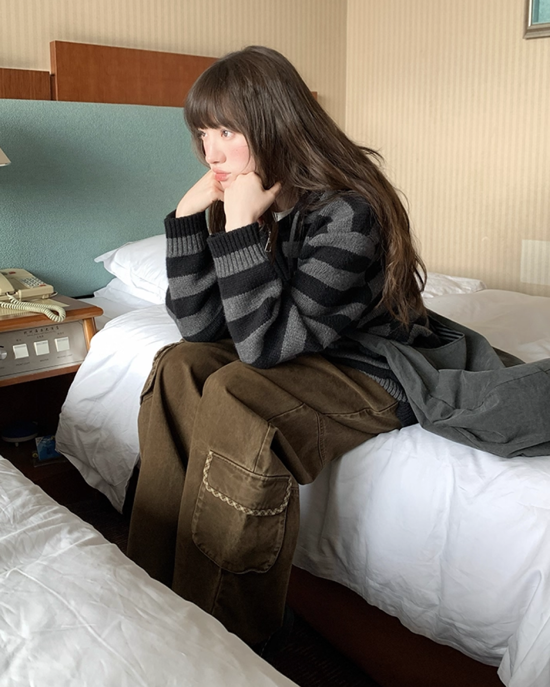 Wide Multi Pocket Pants BU0104