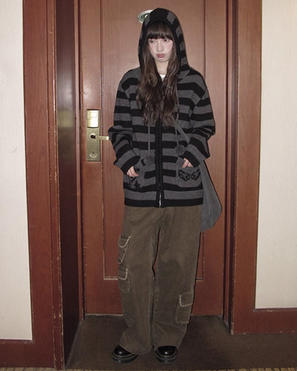 Wide Multi Pocket Pants BU0104