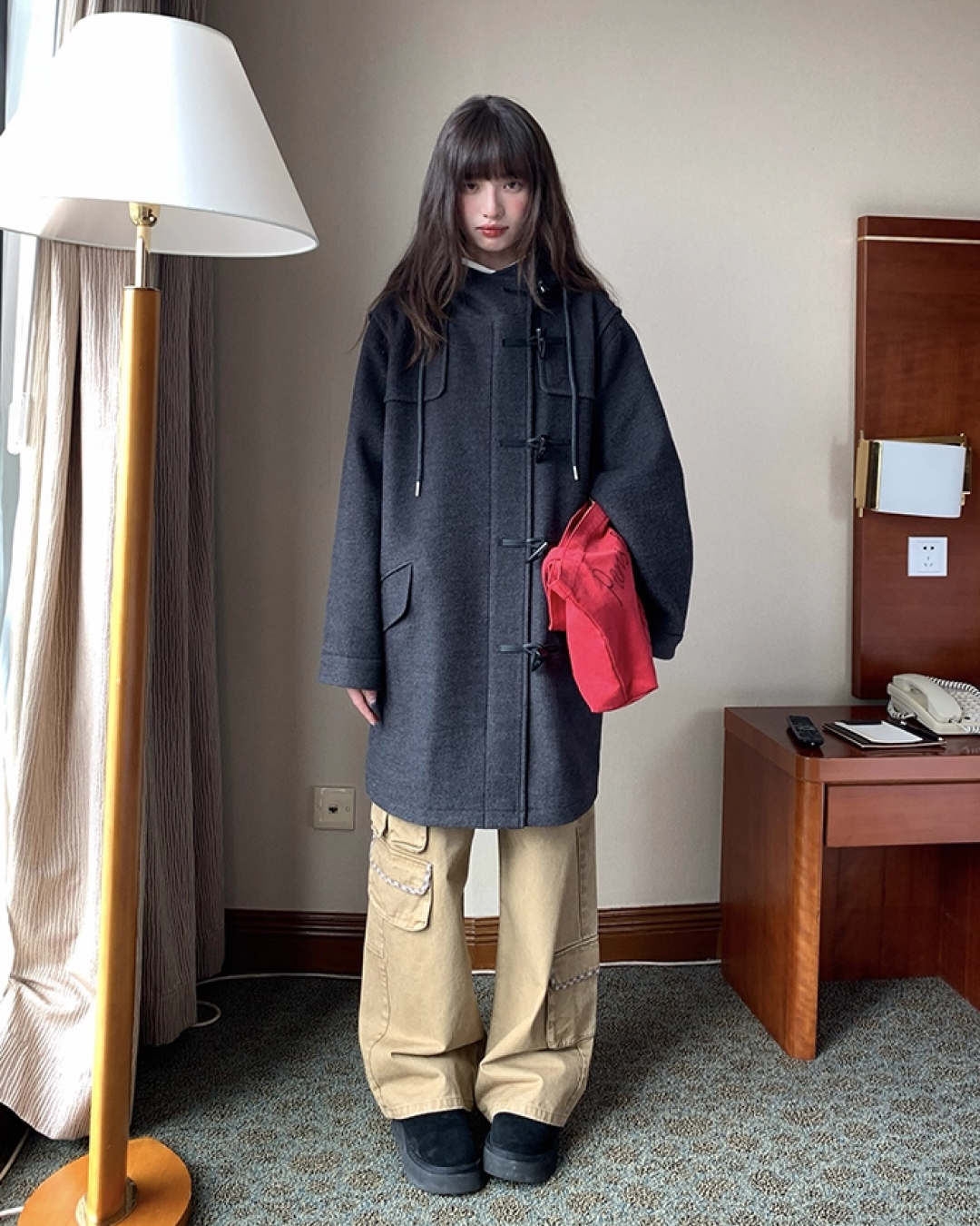 Wide Multi Pocket Pants BU0104