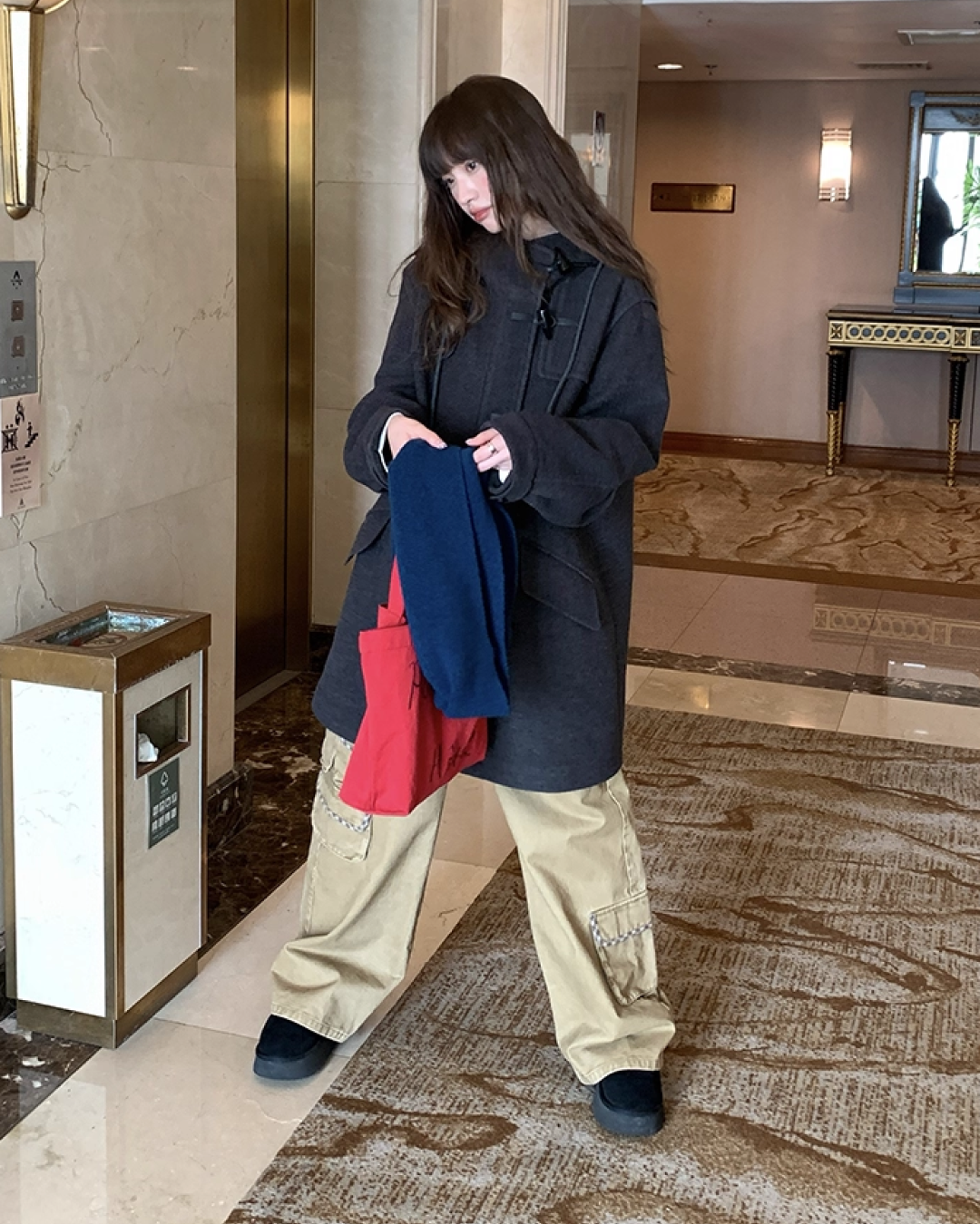 Wide Multi Pocket Pants BU0104