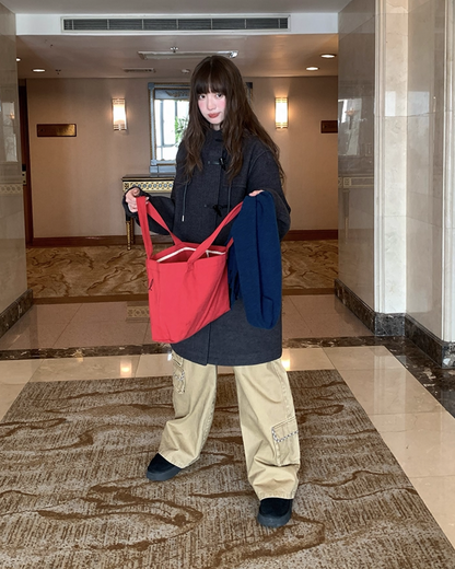 Wide Multi Pocket Pants BU0104