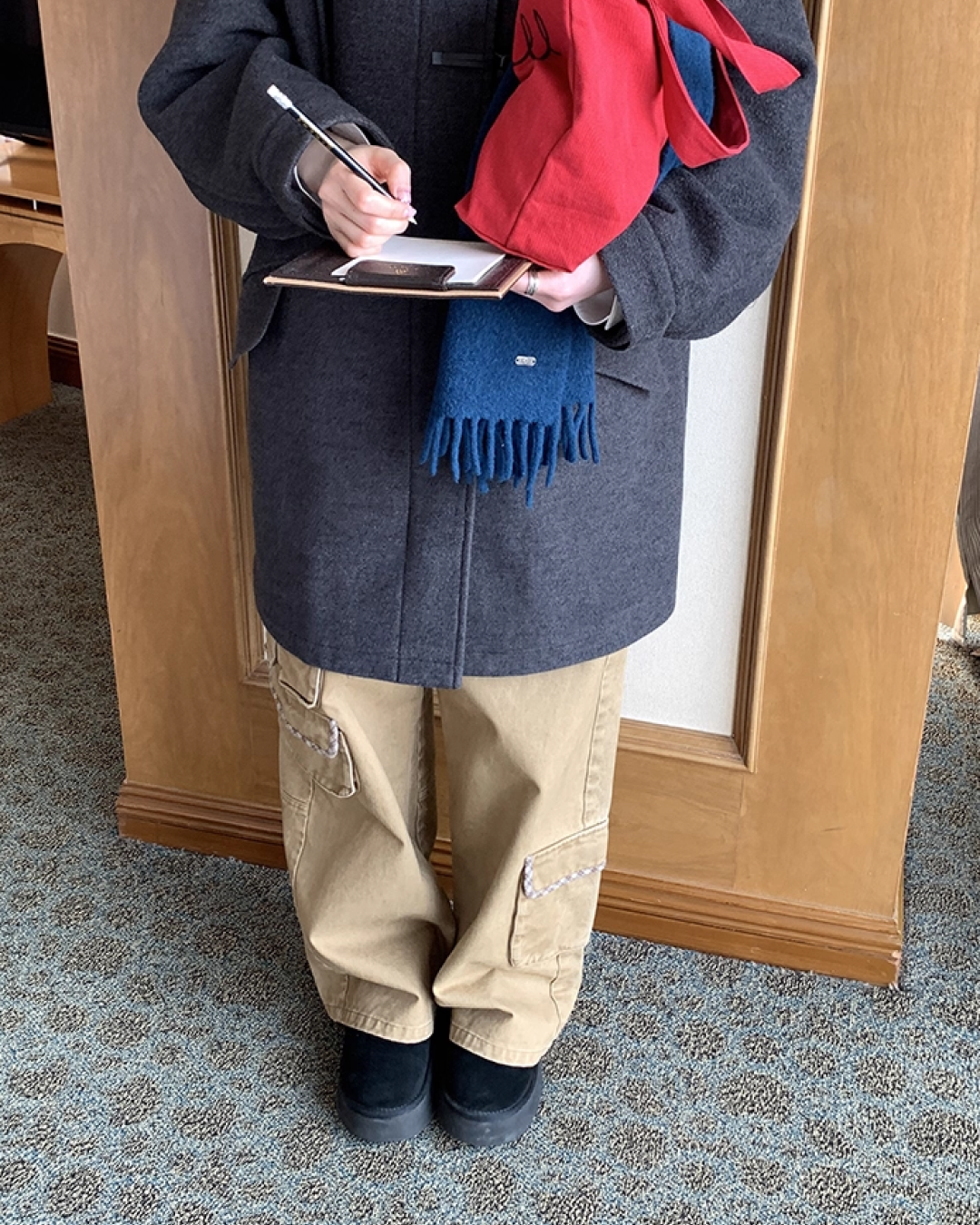 Wide Multi Pocket Pants BU0104