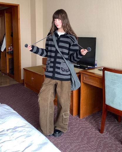 Wide Multi Pocket Pants BU0104