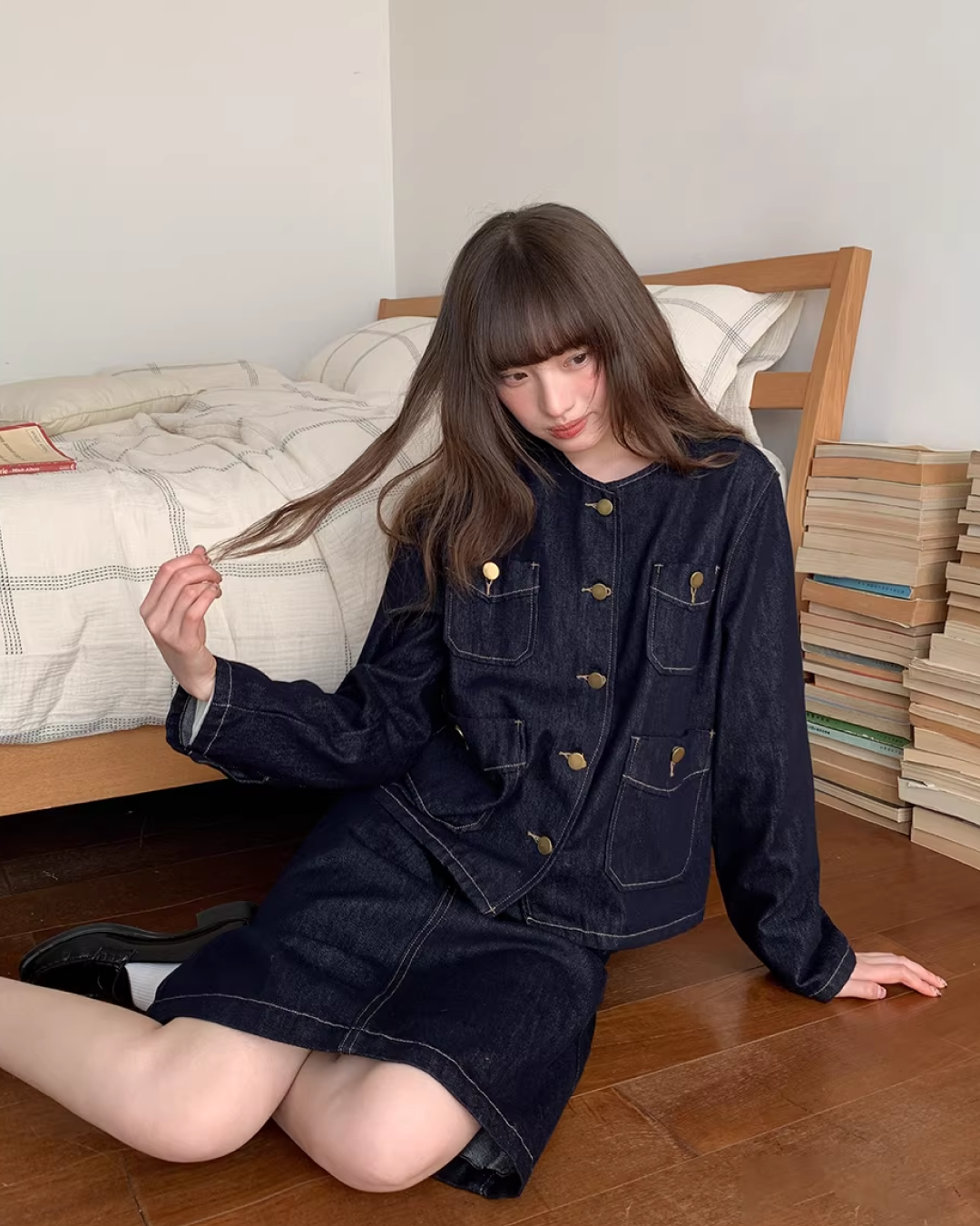 Indigo Denim Three-piece BU0115