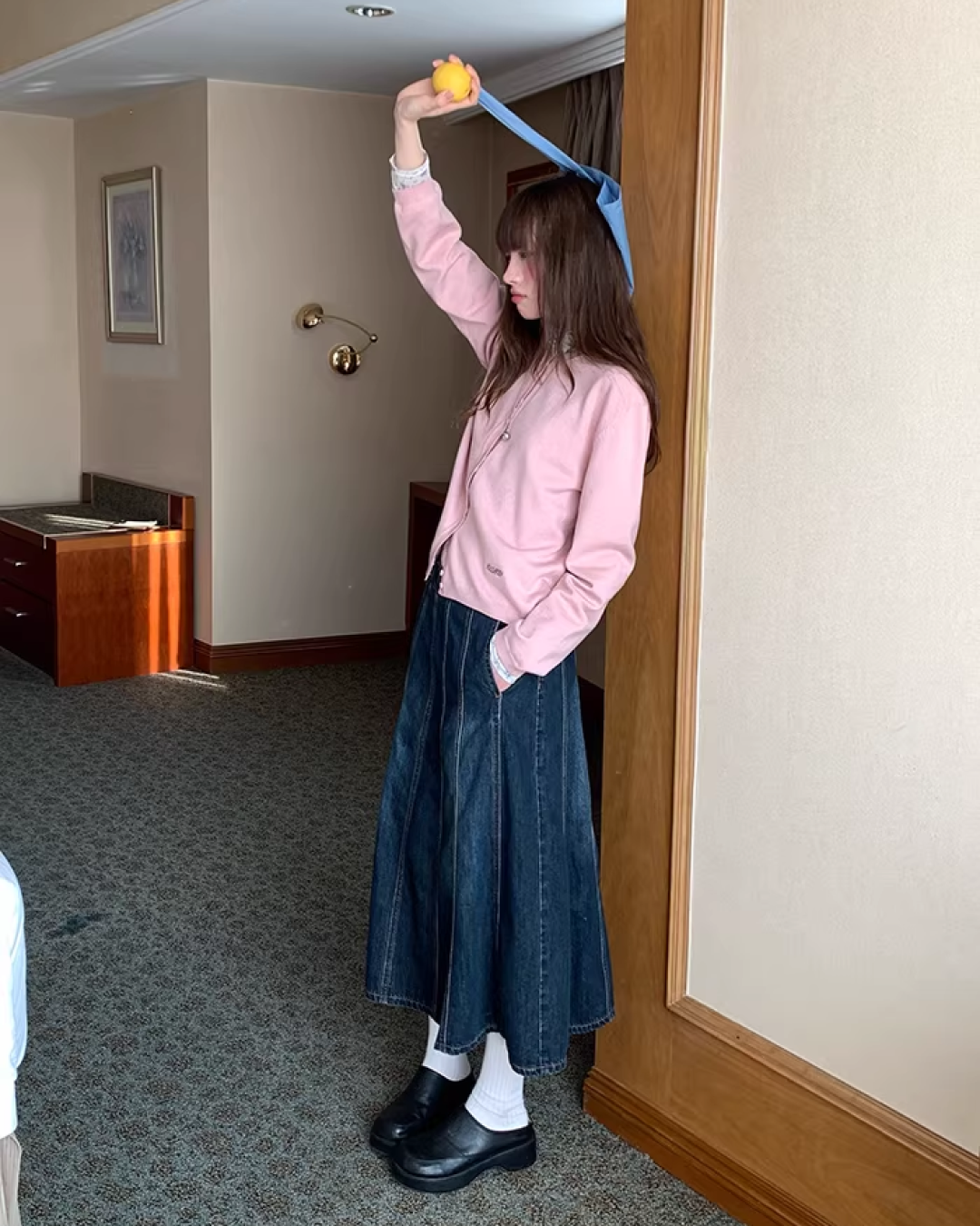 Color Accent Button Cardigan BU0116