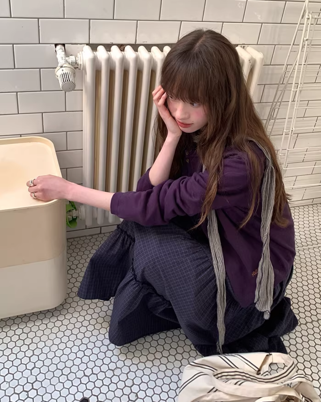 Color Accent Button Cardigan BU0116