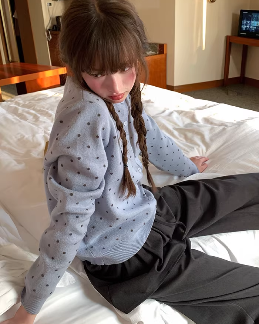 Polka Dots Cardigan BU0117