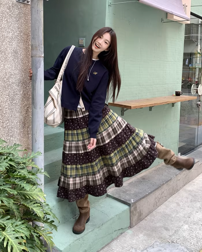 Line Polka Dots Cardigan BU0118