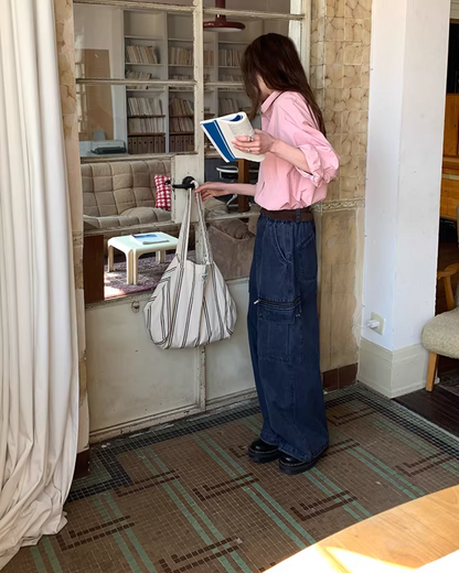 Color Chest Lettering Shirt BU0120