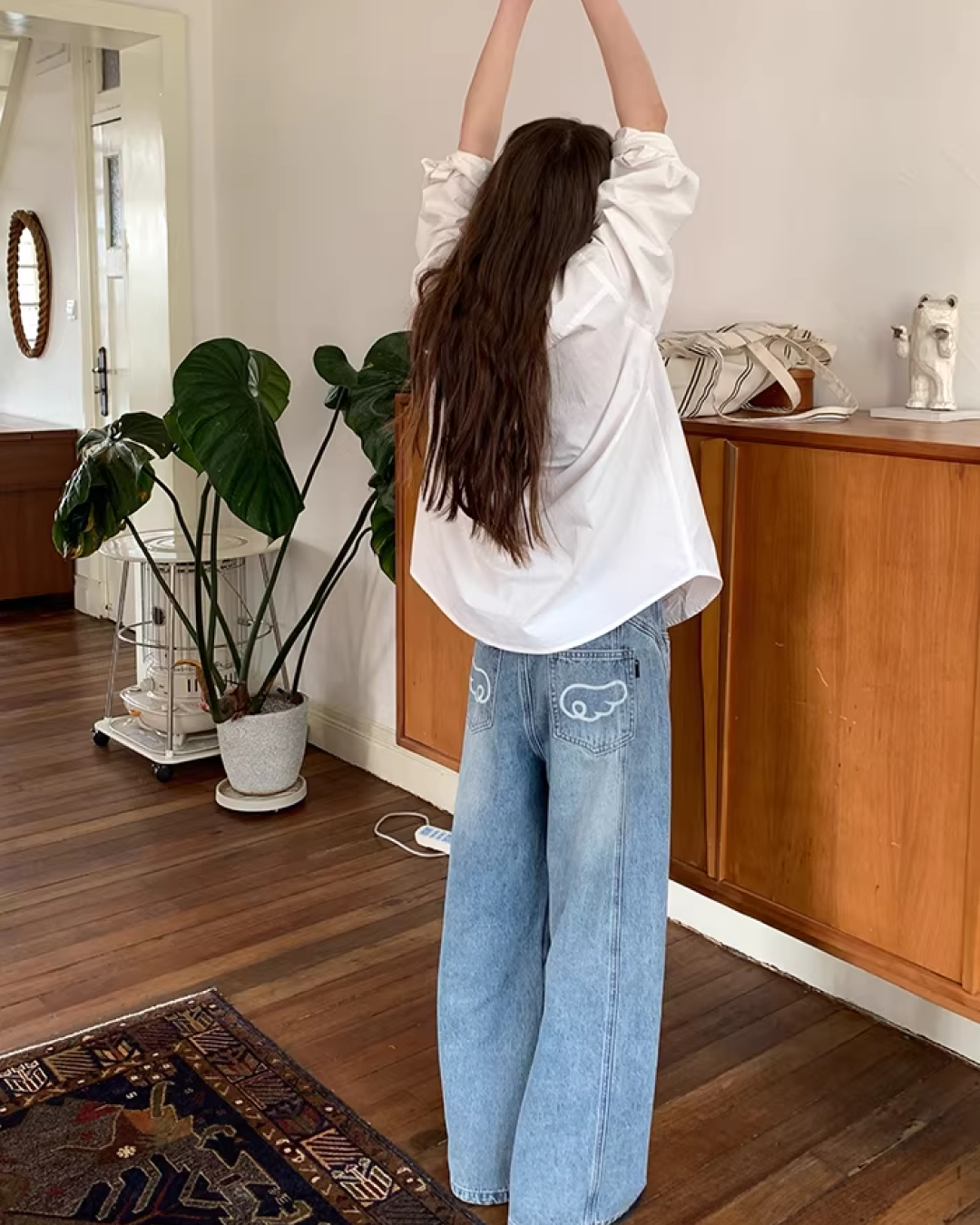 Color Chest Lettering Shirt BU0120