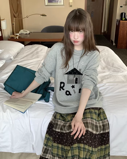 Front Print Sweatshirt  BU0123