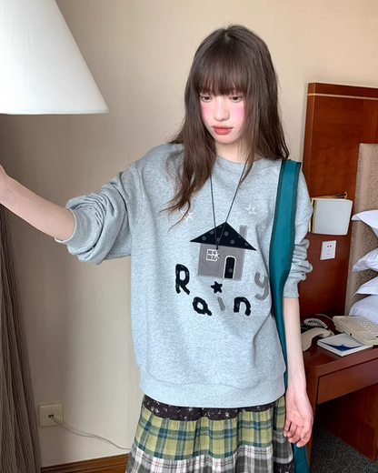 Front Print Sweatshirt  BU0123