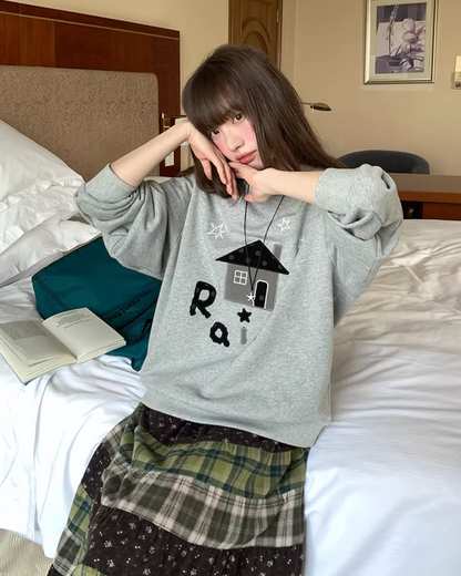 Front Print Sweatshirt  BU0123