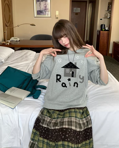 Front Print Sweatshirt  BU0123