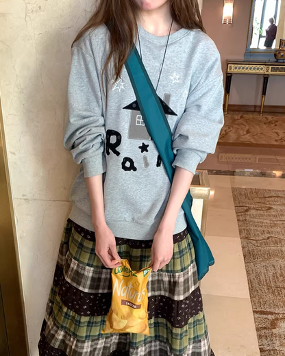 Front Print Sweatshirt  BU0123