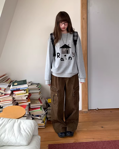 Front Print Sweatshirt  BU0123