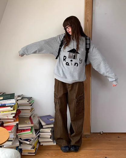 Front Print Sweatshirt  BU0123