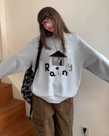 Front Print Sweatshirt  BU0123