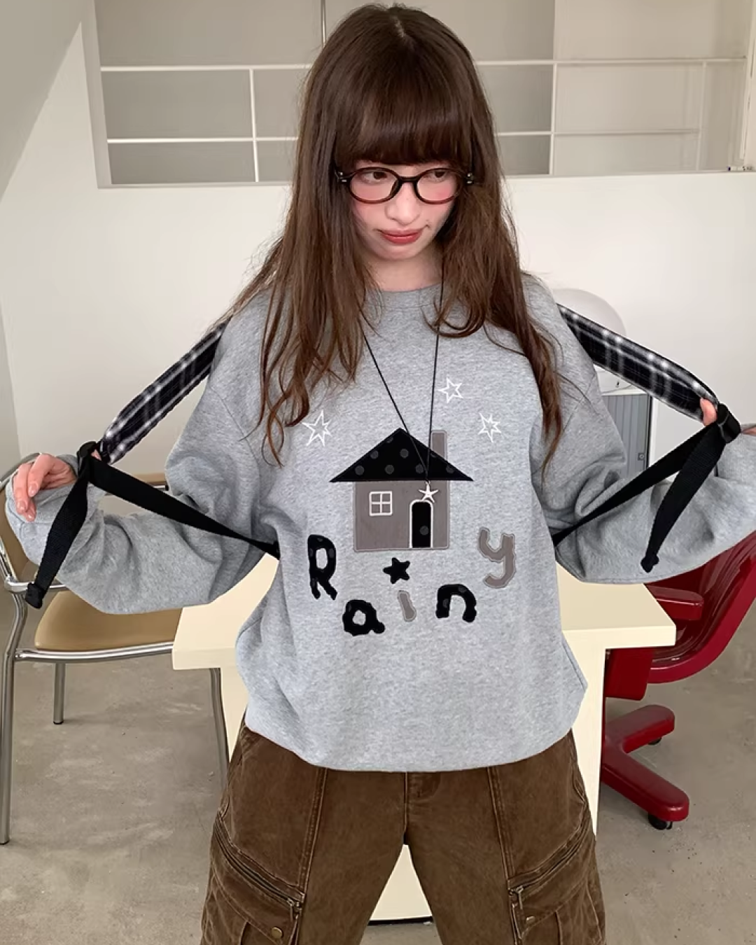 Front Print Sweatshirt  BU0123