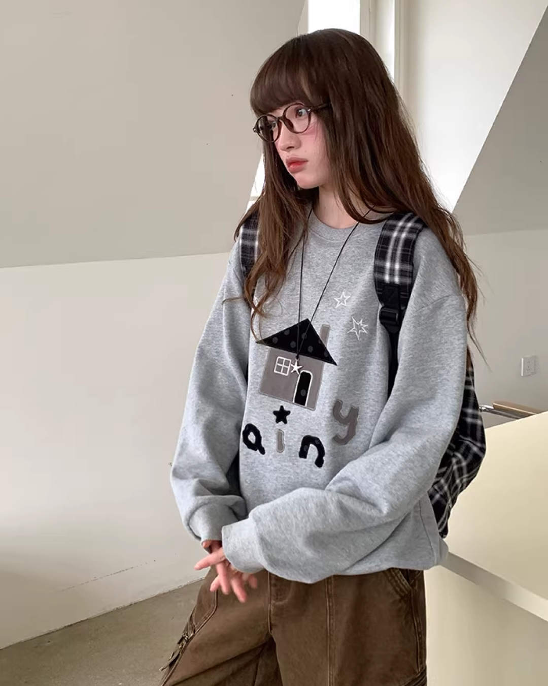 Front Print Sweatshirt  BU0123