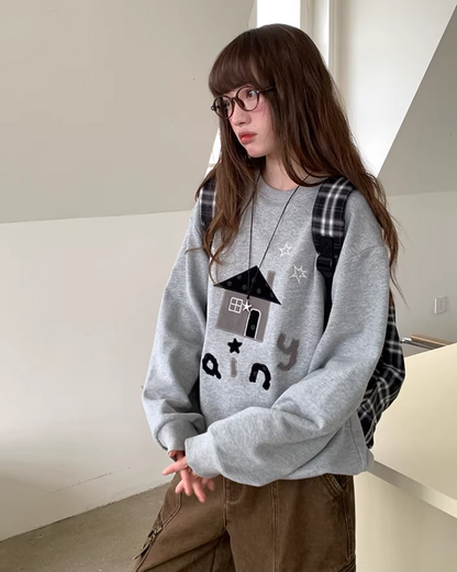 Front Print Sweatshirt  BU0123