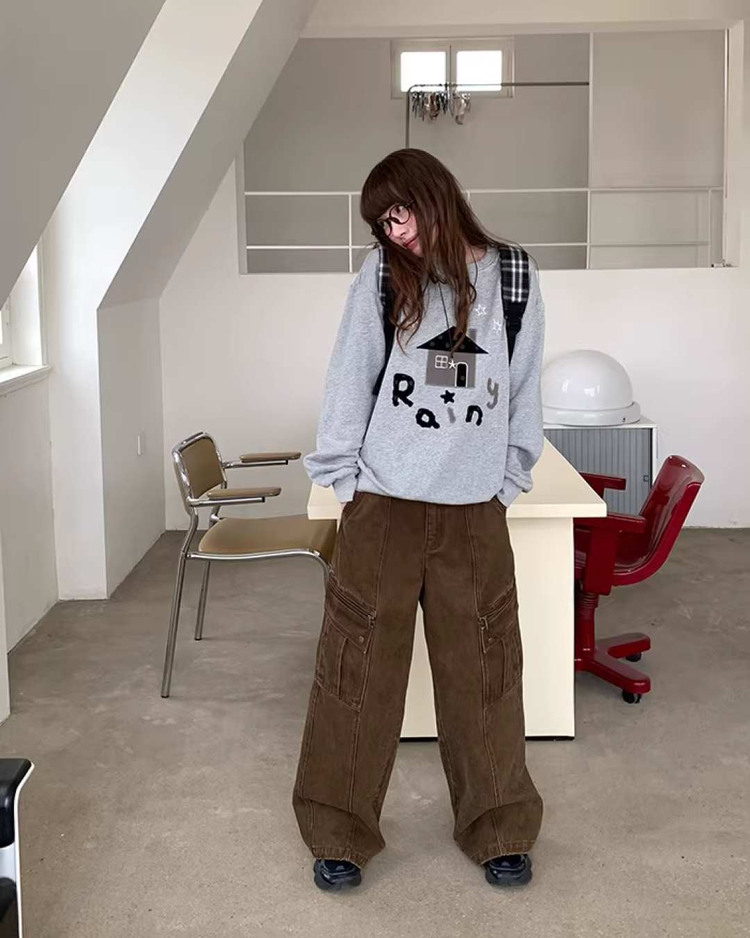 Front Print Sweatshirt  BU0123