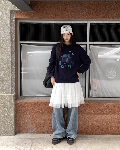 Front Print Sweatshirt  BU0123