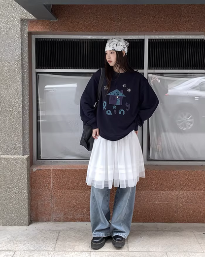 Front Print Sweatshirt  BU0123