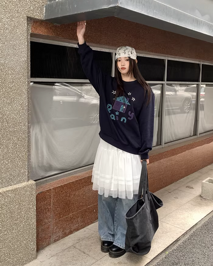 Front Print Sweatshirt  BU0123