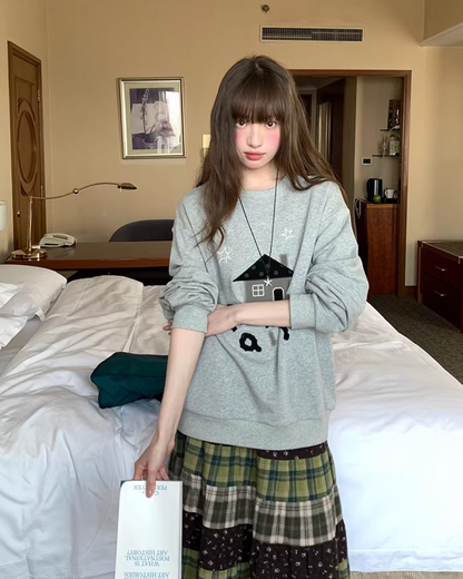 Front Print Sweatshirt  BU0123