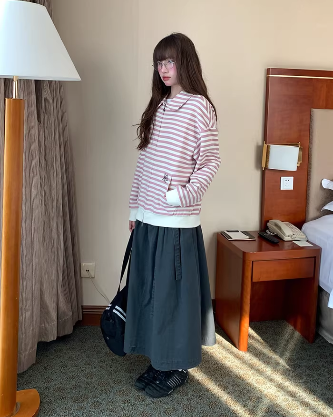 Border Zip Sweatshirt  BU0124