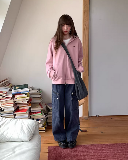 Color Zip Hoodie BU0125