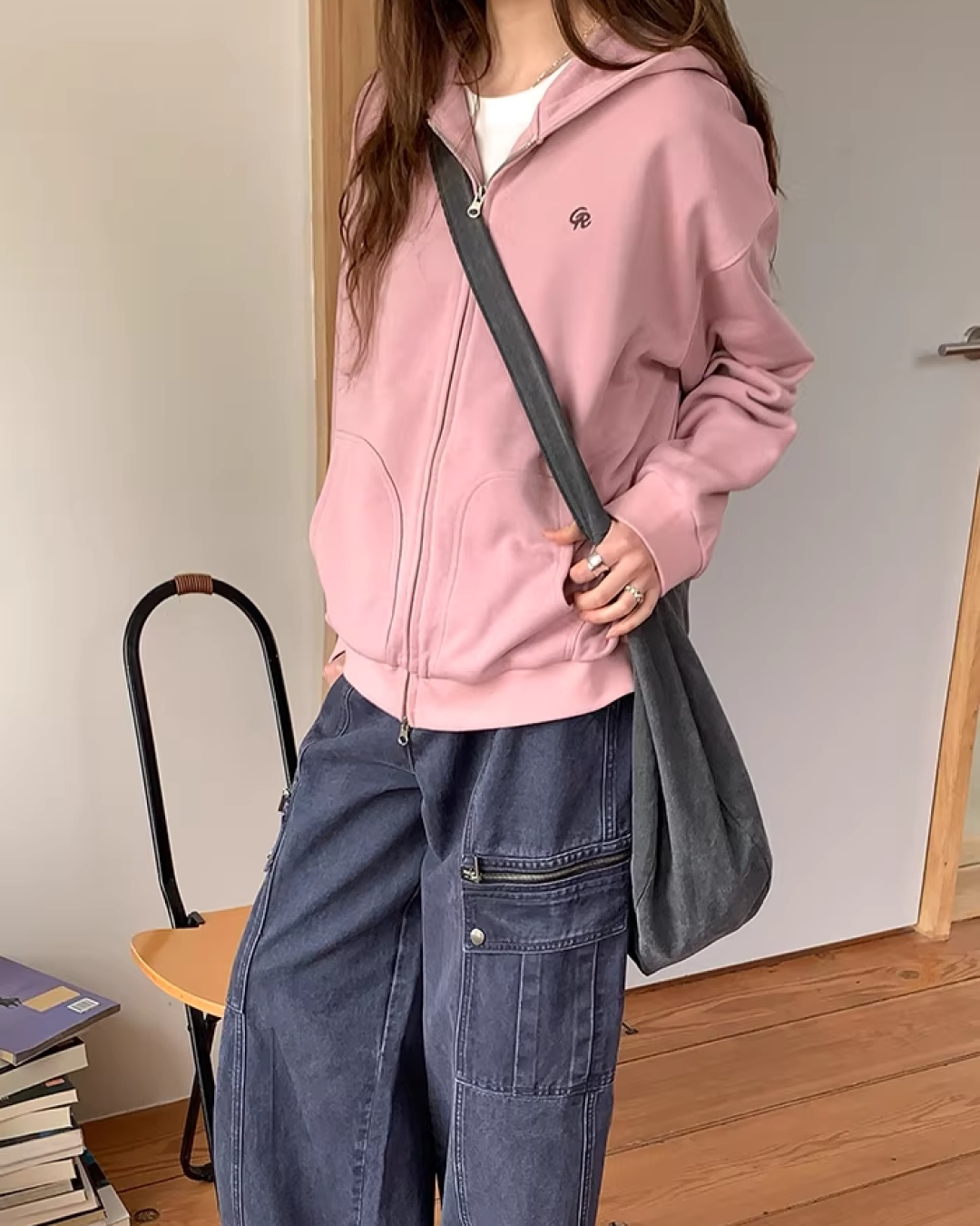 Color Zip Hoodie BU0125