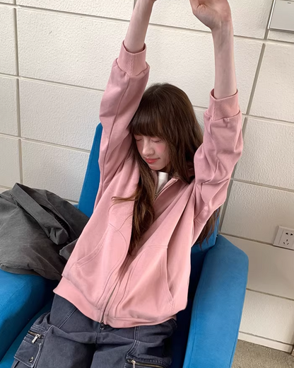 Color Zip Hoodie BU0125