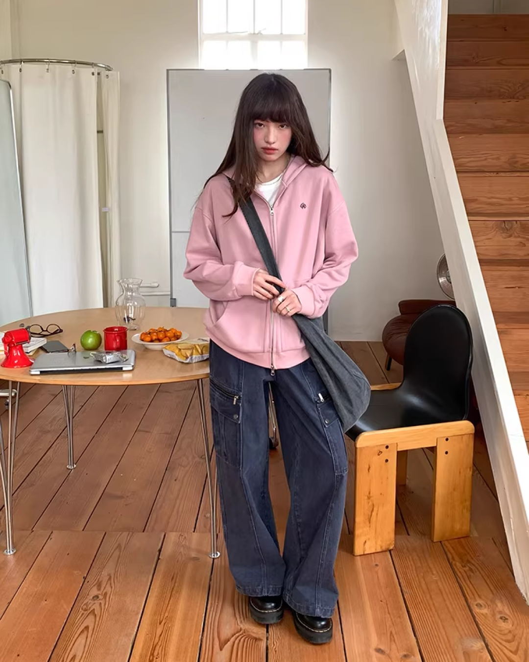 Color Zip Hoodie BU0125