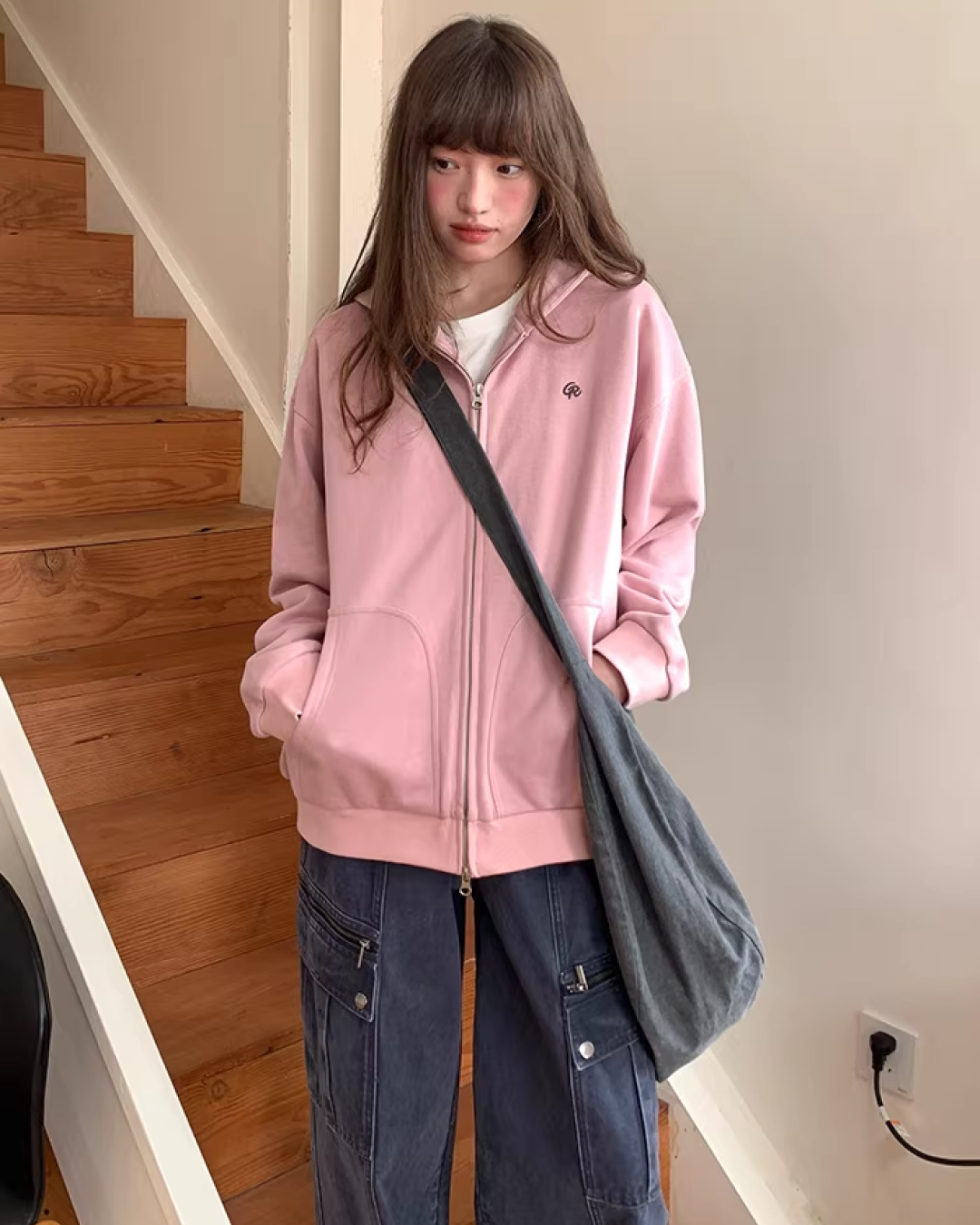 Color Zip Hoodie BU0125